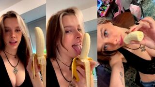 Ashley Matheson Sexy Banana Blowjob Video Leaked
