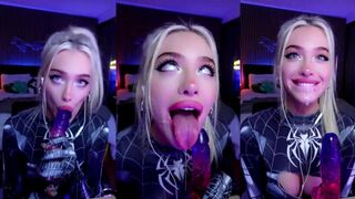 Ariesiatv Spidergirl ASMR JOI Dildo Blowjob Video Leaked