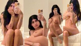Mia Khalifa Naked Mirror Selfie Onlyfans Video Leaked
