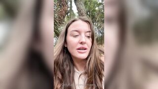 Bia Burns Teases And Rubs Her Tight Pussy Outside